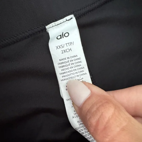 ALO Yoga Line Up Black Activewear Set